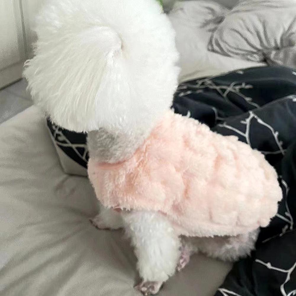 Winter Fleece Dog Sweater Cat Pullover Puppy Costume Comfortable Fashion Pet Warm Clothes Round Neck Clothes Chihuahua Yorkshire Bichon Vest