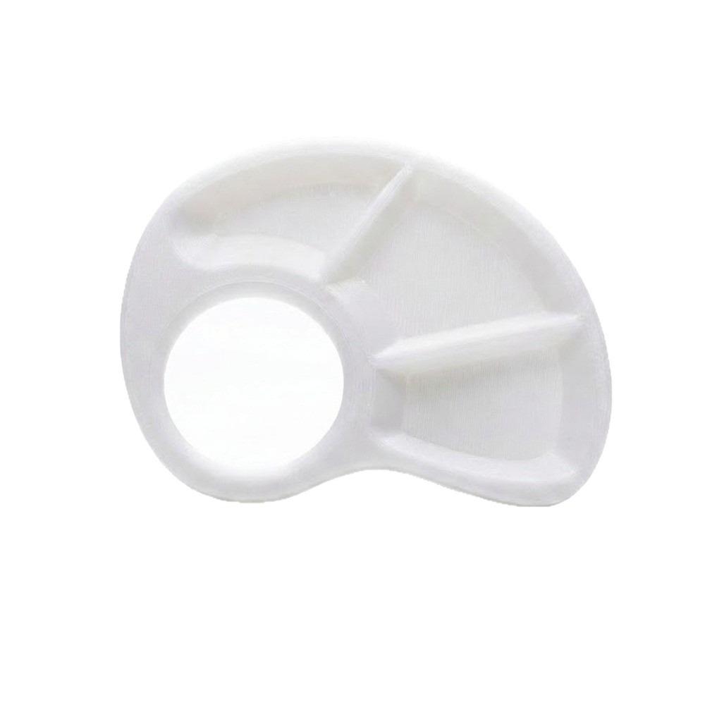 Portable Thumb Paint Palette Lightweight Paint Tray Art Palette for Watercolor Paint белый