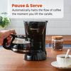 Ehc4128 Automatische 4-Tassen Filterkaffeemaschine Mit Pause N Serve Glaskaraffe Wiederverwendbarer Filter EinAus-Schalter Warmhaltefunktion Wasserstandsanzeige Schwarz