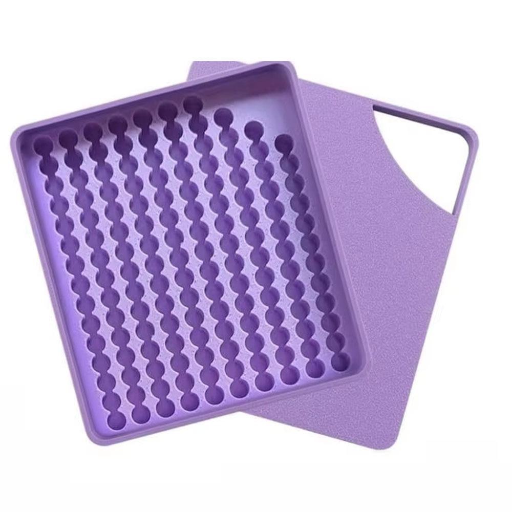 

High Efficiency Fuse Beads Picking Tray Precision Tools Molten Bead Sorting Pallet Bead Storage фиолетовый