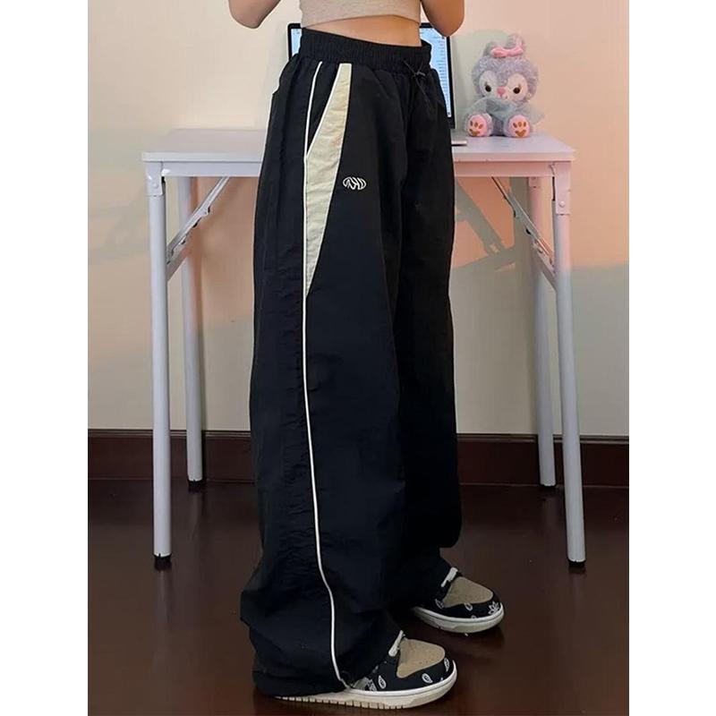 Dámské Baggy Harajuku Cargo Kalhoty Streetwear Hip Hop Wide Leg Kalhoty Parašutistické tepláky Techwear Joggers Oversized Y2K kalhoty