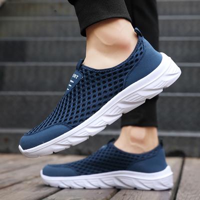 Lightweight Men Casual Shoes Breathable Slip On Male Casual Sneakers Anti-slip Men's Flats Outdoor Walking Shoes Size 39-46
