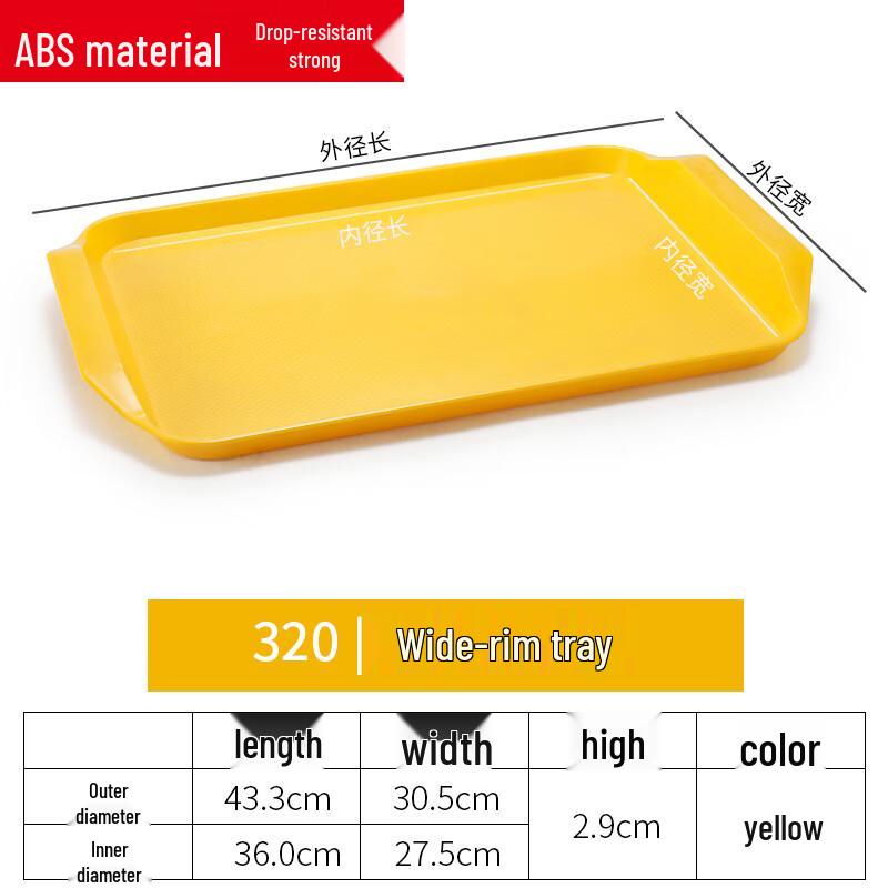 Rectangular Plastic Fast Food Tray