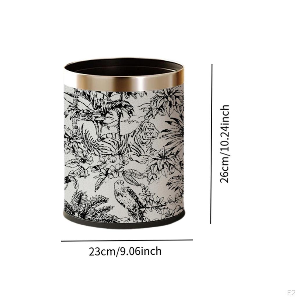10 L Double-Walled, Decorative, Versatile Trash Can for Bathroom, Office, Living Room, Toilet,