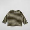 Kids Long Sleeve T Shirt Casual Loose Fit Striped Print Crew Neck Top for Boys and Girls Comfortable Everyday Wear