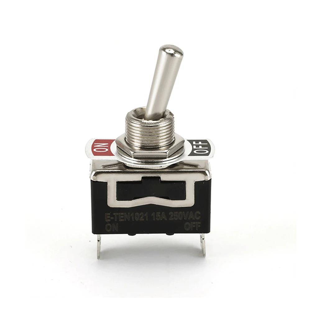 DC12V-24V SPST ON/OFF Terminal Toggle Switches 2 Pin 2 Position Car Rocker Toggle Switch with Waterproof Boot For Boat