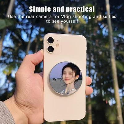 For Magnetic Convex Mirror Smartphone Beauty Mirror Video Selfie Vlog Magnetic Mirror For Streaming Selfie