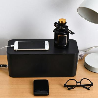 Cable Organizer Side Openings Bedroom Supply Non-slip Bottom Anti-winding Socket Storage Case Durable Storage Strong Load Bearing