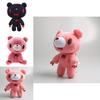 Mori Chack's Bloodthirsty Pink Bear Plush Toy For Kids Soft And Cuddly Stuffed Pillow Doll