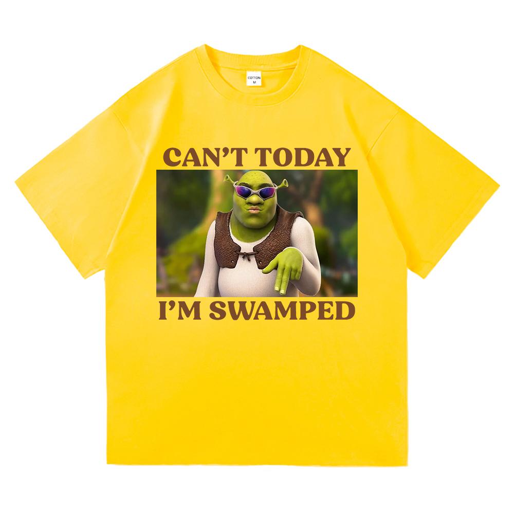 

Cant Today Im Swamped T Shirt UnisexWomen Harajuku Aesthetic Graphic Funny Anime TShirt High Quality Vintage Cotton Tees Shirts 2XL