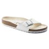 Ciabatte da donna Madrid Birko-Flor Bianco bianche narrow strette (0040733)