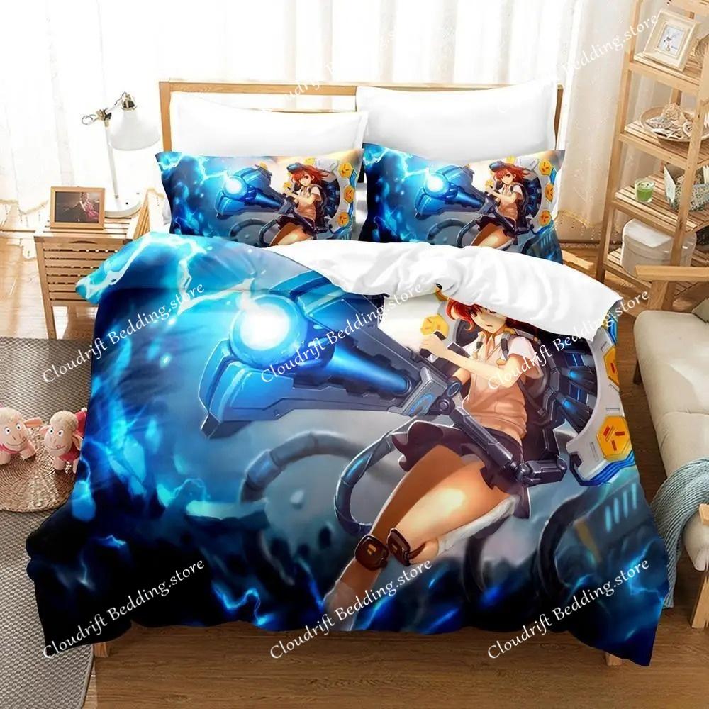Nuovo Set Biancheria da Letto Kawaii Ragazze A Certain Scientific Railgun per Bambini Ragazzi Ragazze Twin Queen Size Copripiumino Federa Letto Bambini Adulti