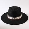 Popular European and American Style Suede Big-brimmed Top Hat, Men's and Women's Classic Fashion Western Cowboy Hat