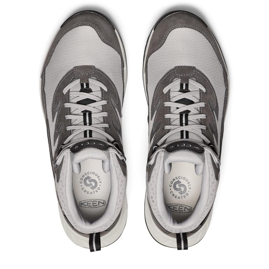 Keen HIGHTRAIL MID WP Hiking Size Shoes, Waterproof, Men's, Alloy/Vapor, 27.5cm (1030344)