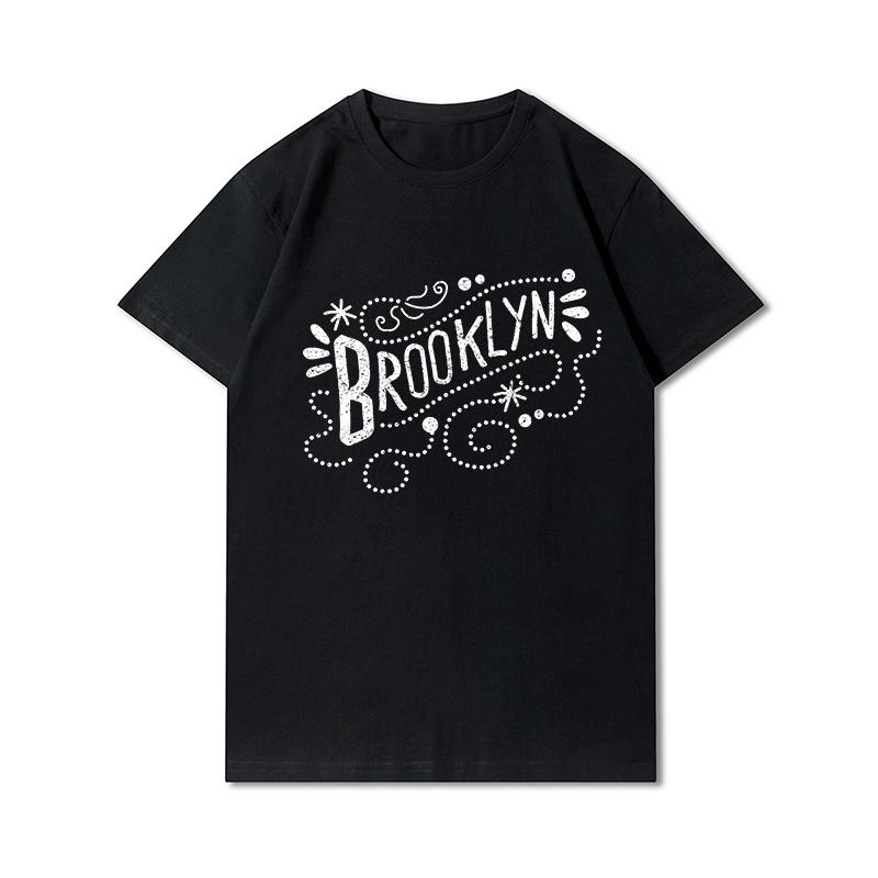 T-shirt Grafica Harajuku Vintage Anni '90 Magliette Donna Brooklyn Estive Oversize Streetwear Top Gotici Punk
