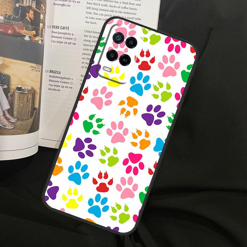 Dog Friends Cat Pet Paws For Oppo A80 A60 A40 A94 A54 A98 A78 A18 A38 A58 A16 A76 A96 A17 A77 A74 A57S A15 Phone Case