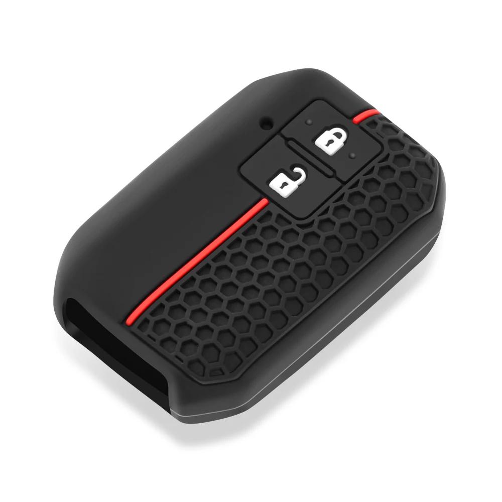 Étui de protection pour clé de voiture en silicone à 2 boutons pour Suzuki Swift Ignis Jimney XL7 Ertiga 2020 2021 2022 2023