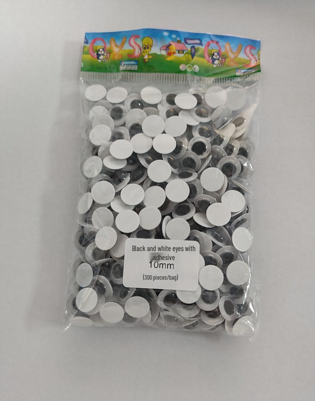 

Colored Cartoon Animal Eye Stickers - Black & White Pupils