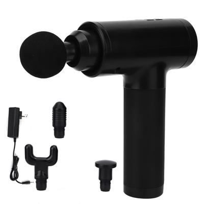 Massagepistole 6 Stufen Kabelloses Aufladen Muskelschmerzen Müdigkeit Lindern Massagegerät Schwarz US-Stecker 100-240V