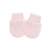 Elastic Cuffs Baby Mittens Prevent Face Scratching Soft Cotton Gloves For 0-1 Month Infants Breathable Hand Covers