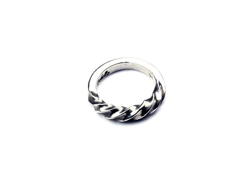 Bebello [Bs-257] 925 Silver Twisted Pinky Ring