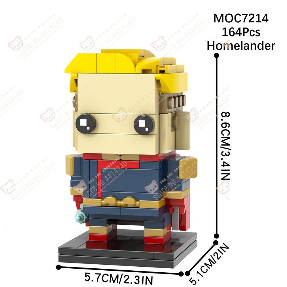 Kreative Cartoon-Serienfiguren MOC Bausteine DIY Bender Roboter Inspector Gadget Unbesiegbarer Omni-Man Modell Spielzeug für Kinder