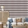 Harlequin Diamonds Wallpaper Light Gray and White 50x1000