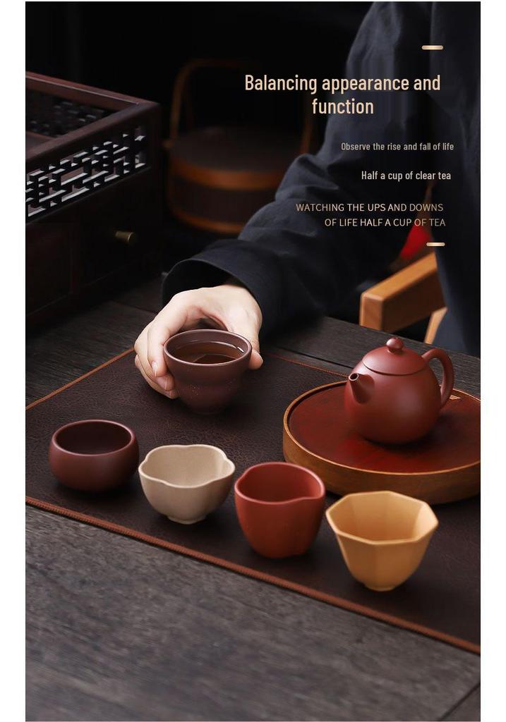 Palace Museum Zisha Gongfu Tea Cup Gift Set - Perfect for Birthdays, Housewarmings, Weddings, and Business Souvenirs