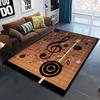 Colorful Music Guitar Melody 3D Printed Carpets for Living Room Non-Slip Area Rug Bedroom Bedside Home Decor Washable Floor Mat