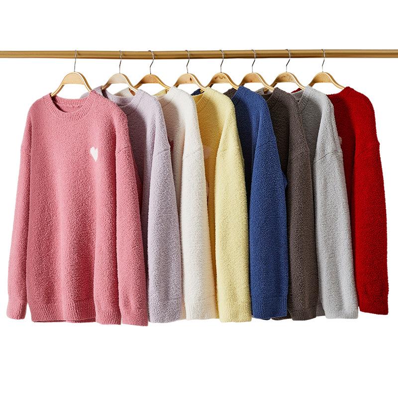 Women's Thick Half-Velvet Winter Pajamas Set - Soft, Fluffy, and Warm for Indoor and Outdoor Wear