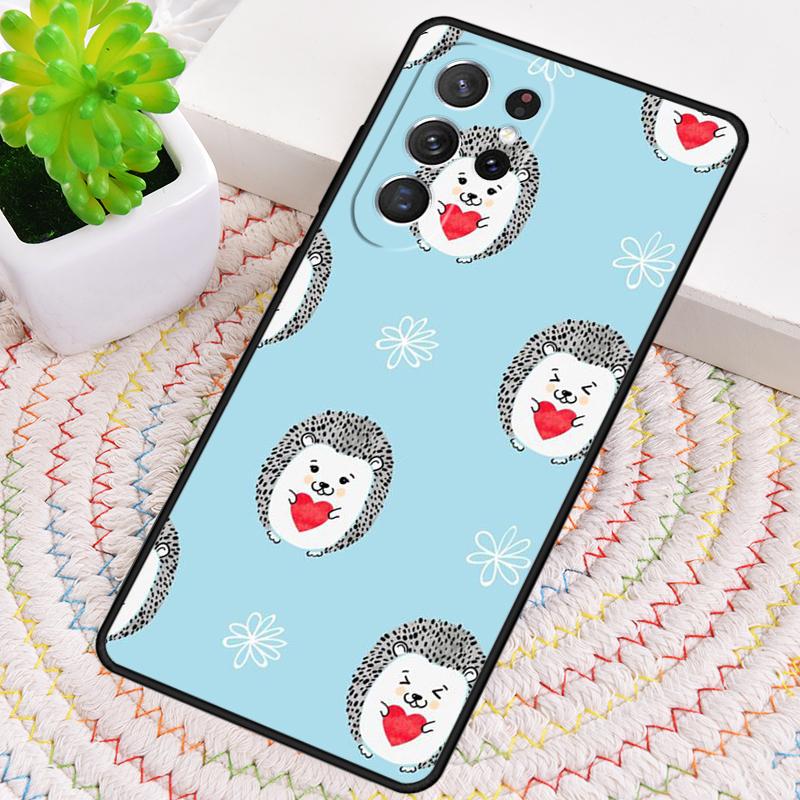 Kawaii Igel Herz Süßes Silikon Handyhülle Für Samsung Galaxy note 10 pro S26 S25 S24 S23 S22 S21 Plus S25Ultra Capa Cover