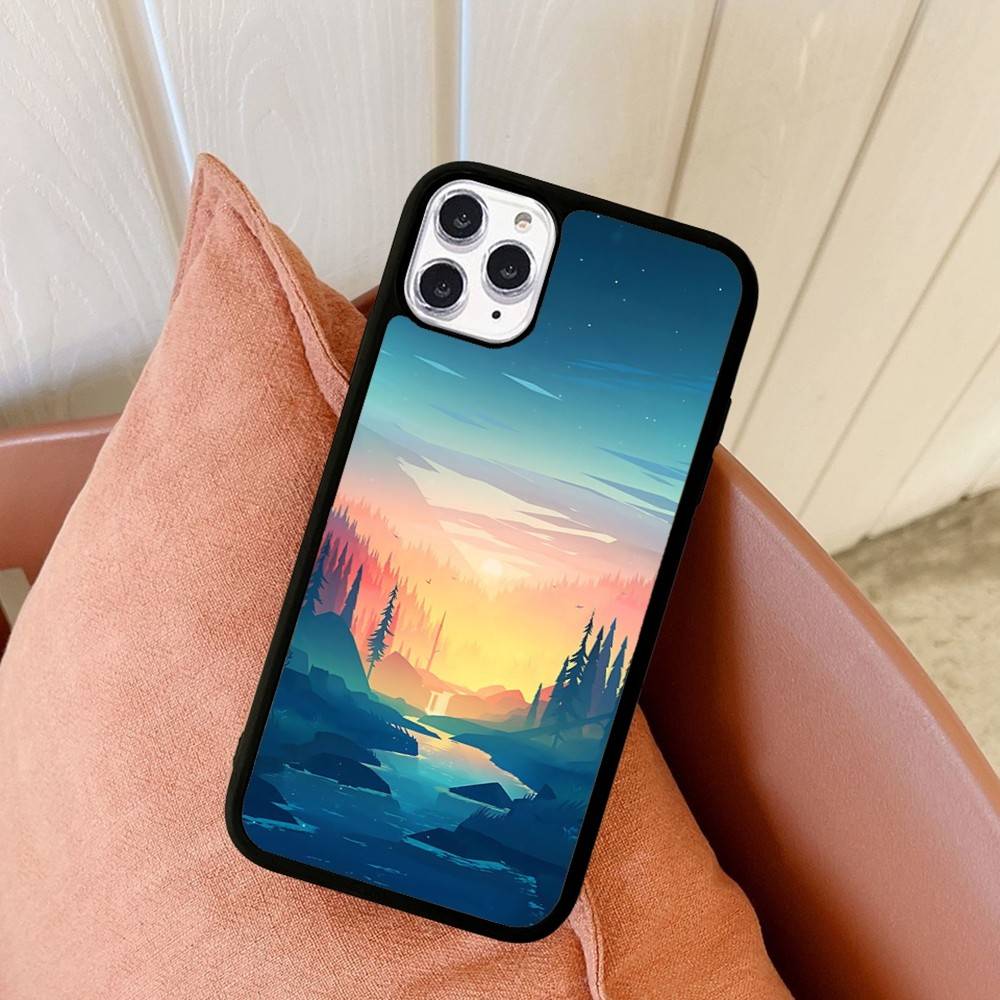 

Чехол для телефона Firewatch Forest для iPhone 17 Pro 16 Plus 16 Pro Max 15 14 13 12 11 Задняя крышка из ПК+ТПУ iPhone 16 plus