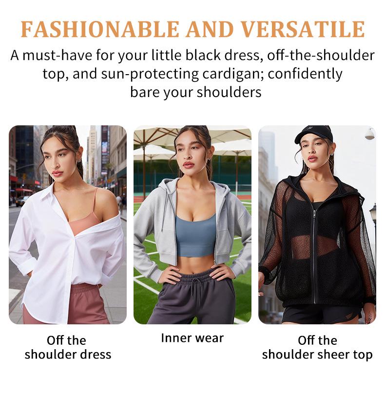 Women's Wireless Strappy Sports Bra - Seamless Shockproof Design for Running & Fitness