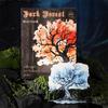Dark Forest Gothic Scenery Stickers: Retro Withered Branches & Watercolor Leaves for Journals