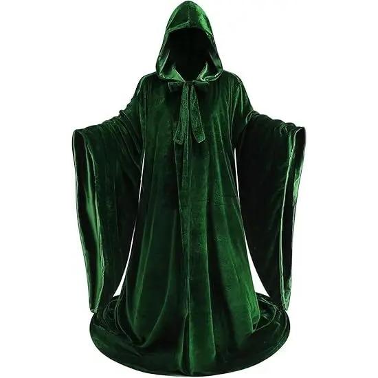 Sorcerer Cosplay Costume Halloween Wizard Cosplay Four Color Outfits Robes Cloaks Halloween Props Men Male