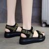 Popular sports sandals women's summer new versatile Internet celebrities thick-soled super soft flat-soled students wear beach shoes