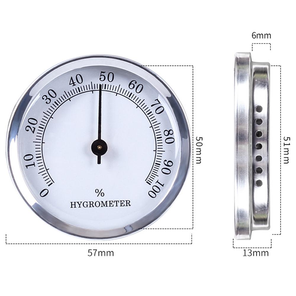 57mm Durchmesser Hygrometer Mechanisch Ohne Batterie Tragbar Genau Langlebig Hygrometer Innen Außen Feuchtigkeitsmesser Mit Magnet