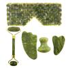 Natural Xiuyu Jade Massager Eye Mask And Roller Gua Sha Set Gouache Scraper Facial Lifting Anti-Aging Massage Beauty Care Tools