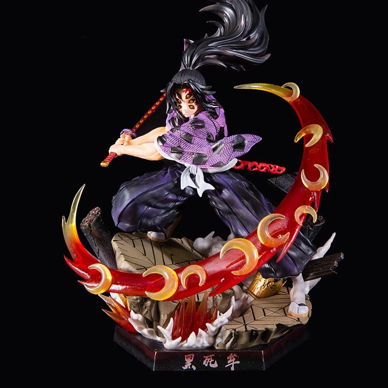 Demon Slayer Kokushibo 28Cm Anime Action Figure Model Statue Attack Posture Collection Desktop Decoration Toy Gift