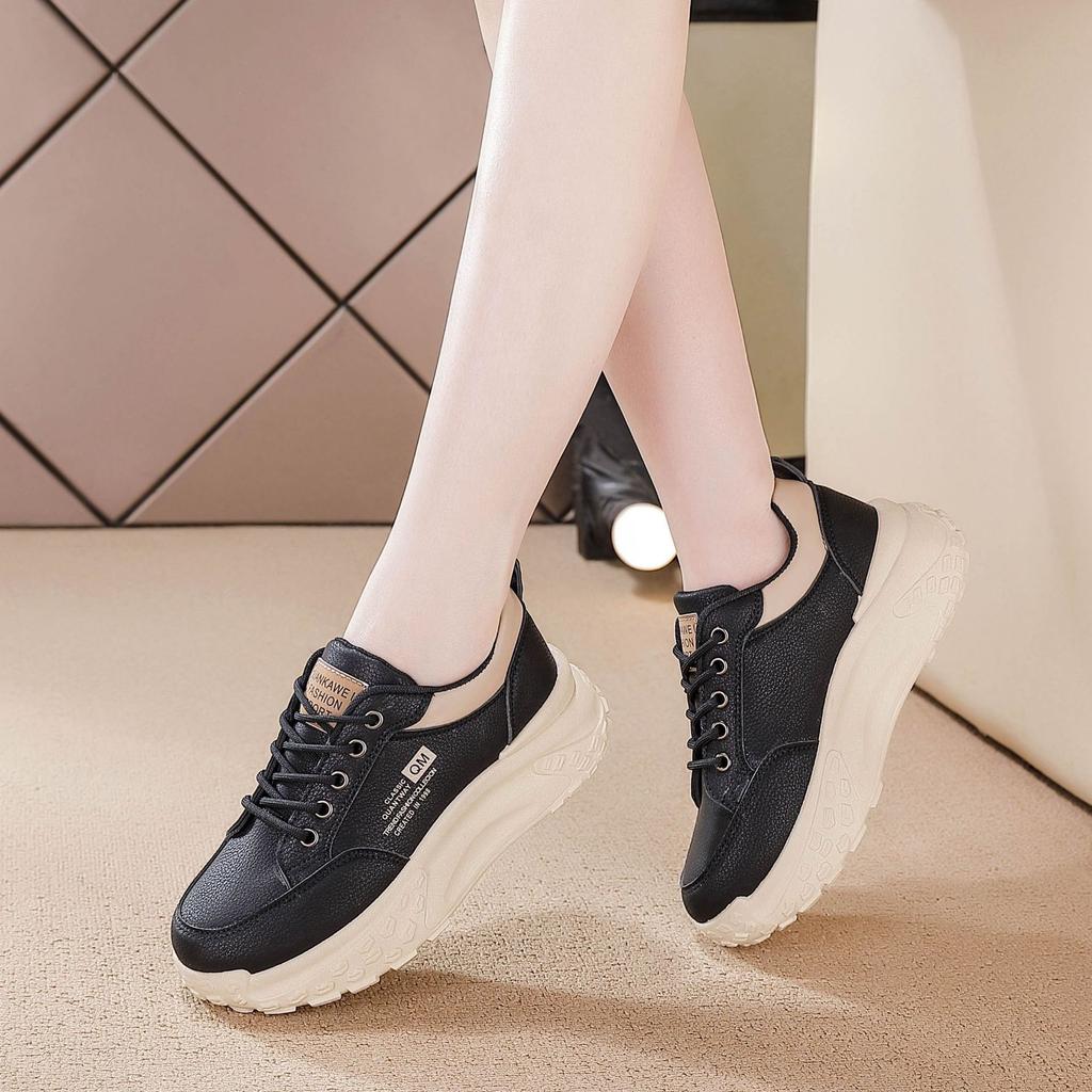 2025 spring new dad shoes women's shoes versatile shock-absorbing sports shoes casual shoes spring and autumn platform women's shoes ins tide