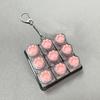Tastiera a 9 Tasti Keycaps Portachiavi Giocattolo Fidget Keycaps Anti-Ansia Keycaps Festa Sollievo dallo Stress Keycaps Fai-da-Te Tappi Tastiera Giocattolo