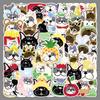 50 French Bulldog Graffiti Stickers: Cute Cartoon Dog Decorations for Notebooks & Computers