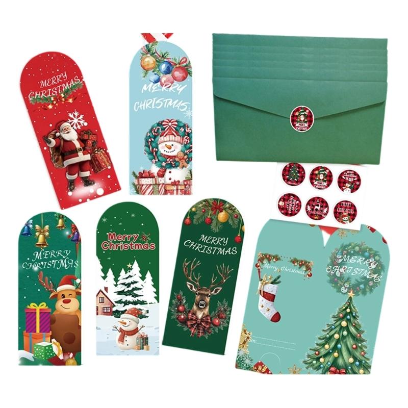 Creative Holiday Greeting Card With Envelopes Christmas Card For Travelers Office Use Festives Occasion