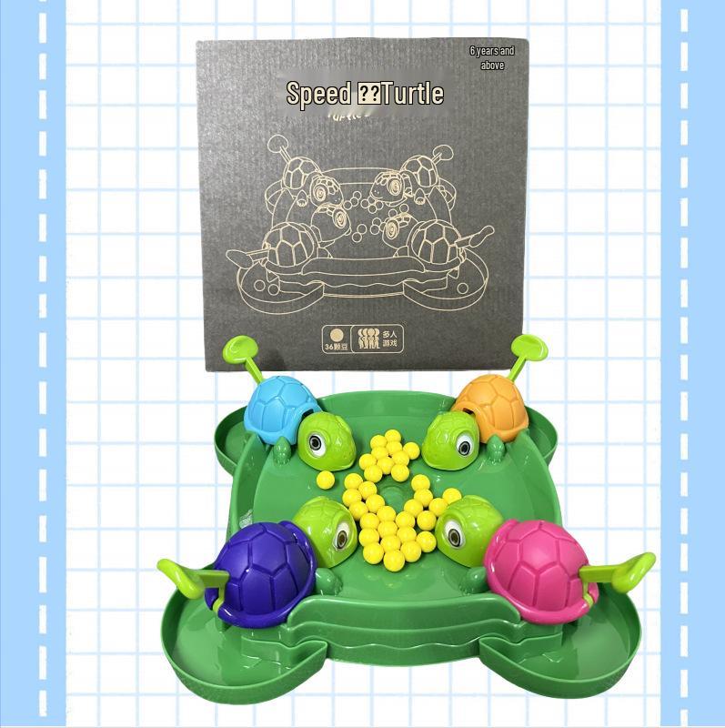 

Multiplayer Turtle Bean-Eating Game for Kids and Parents 36 Beans