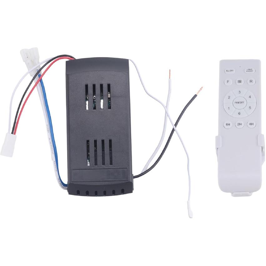 Universal Ceiling Fan Remote Control Kit Replacement, 6-Speed & Timing, Remote Replacement for DC Ceiling Fan Light