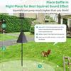 Squirrel Baffle Strong Convenient Smooth Surface Adjustable Sturdy Protective Easy Installation Outdoor Hanging Bird Feeder Guard Garden Supply