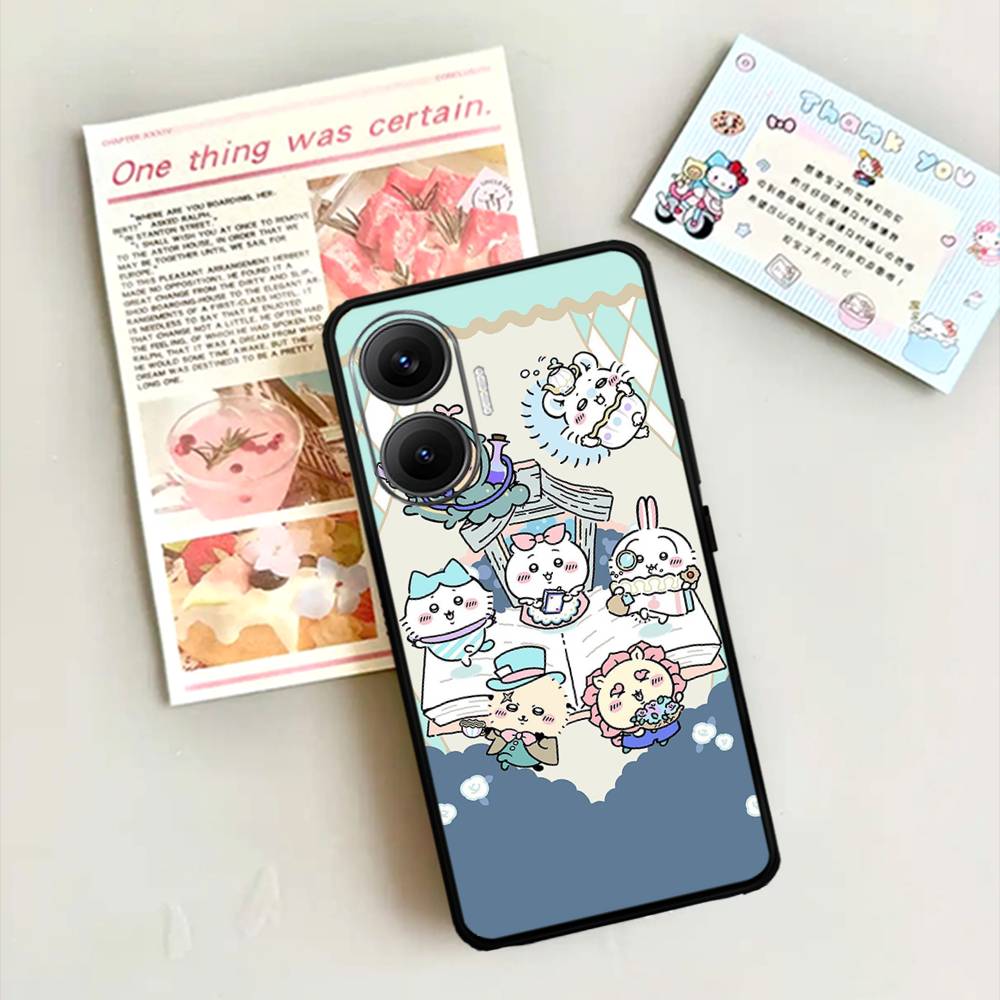 Cute C-Chiikawas Hachiwares Phone Case For Xiaomi Mi 5X 8 9 10 11 12 Lite Pro 10T PocoX3pro PocoM3 Note 10 Pro Lite