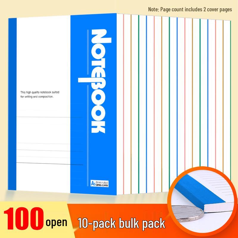 20er-Pack B5 Notizbücher mit Softcover - A5 Schreibwaren für Schüler und Tagebücher