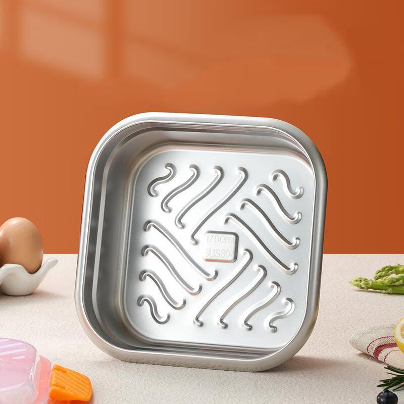 ZISIZ Portable Stainless Steel Lunch Box