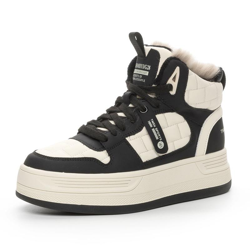 Sports high top cotton shoes casual thick bottom board shoes